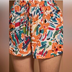 SHEIN curve vacy Colorful Women's Shorts